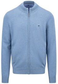 Fynch-Hatton Cardigan / Strickjacke - Casual Fit - hellblau