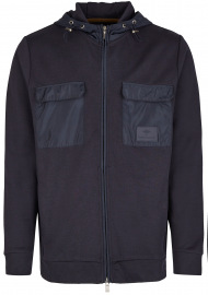 Fynch-Hatton Cardigan - Techno Interlock - dunkelblau