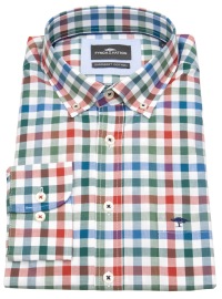 Fynch-Hatton Hemd - Casual Fit - Button Down - kariert - mehrfarbig