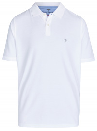 Fynch-Hatton Poloshirt - Casual Fit - Piqué - weiß