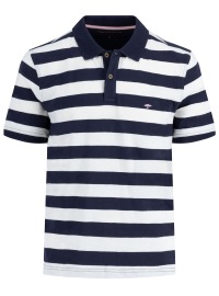 Fynch-Hatton Poloshirt - Casual Fit - Streifen - dunkelblau / weiß