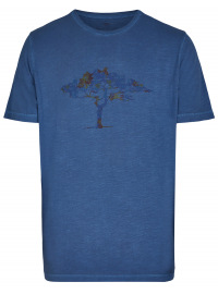 Fynch-Hatton T-Shirt - Casual Fit - Rundhals - Logo Print - midnight