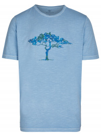 Fynch-Hatton T-Shirt - Casual Fit - Rundhals - Logo Print - soda