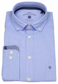 Hatico Shirt - Modern Fit - Button Down - Oxford - Light Blue