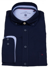 Hatico Shirt - Regular Fit - Button Down - Oxford - Dark Blue