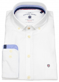 Hatico Shirt - Regular Fit - Button Down - Oxford - White