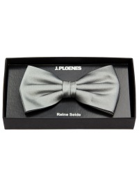 J. Ploenes Schleife / Fliege - Seide - grau