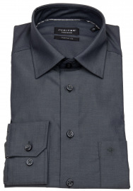 Jupiter Hemd - Regular Fit - Chambray - anthrazit