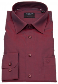 Jupiter Hemd - Regular Fit - Chambray - rot