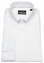 Jupiter Hemd - Regular Fit - Fil-à-Fil - Button Down - weiß