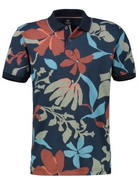 Lerros Poloshirt - Modern Fit - Pique - floraler Print - mehrfarbig