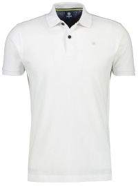 Lerros Poloshirt - Regular Fit - Pique - weiß