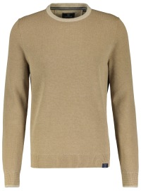 Lerros Pullover - Modern Fit - Rundhals-Ausschnitt - Struktur - hellbraun