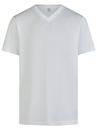 Lerros T-Shirt Doppelpack - Regular Fit - V-Ausschnitt - weiß