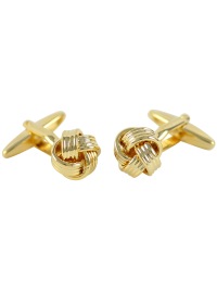 Lindenmann Cufflink - Knoten - Vergoldet