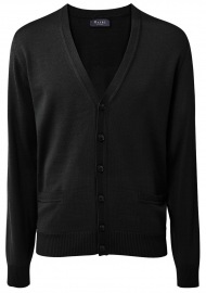 MAERZ Muenchen Cardigan - Merinowolle - schwarz