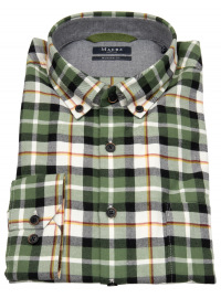 MAERZ Muenchen Hemd - Modern Fit - Button Down - mehrfarbig kariert