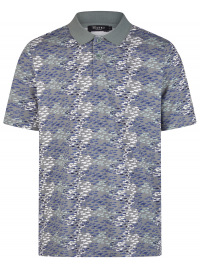 MAERZ Muenchen Poloshirt - Regular Fit - Print mit Fischen - mehrfarbig