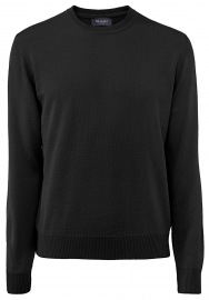 MAERZ Muenchen Pullover - Comfort Fit - Rundhals - Merinowolle - anthrazit