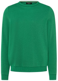 MAERZ Muenchen Pullover - Regular Fit - Rundhals - Bio-Baumwolle - grün