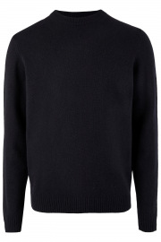 MAERZ Muenchen Pullover - Regular Fit - Rundhals - Schurwolle - dunkelblau