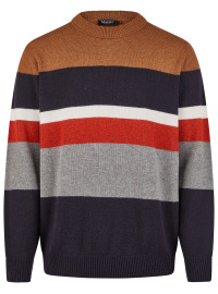 MAERZ Muenchen Pullover - Regular Fit - Schurwolle - Streifen - mehrfarbig