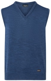 MAERZ Muenchen Pullunder - Merinowolle - blau
