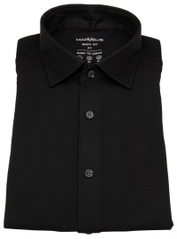 Marvelis Hemd - Body Fit - Easy To Wear Jersey - schwarz - ohne OVP
