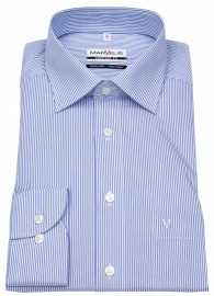 Marvelis Shirt - Comfort Fit - Zündholzstriped - Light Blue / White