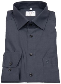 Marvelis Hemd - Modern Fit - Chambray - anthrazit