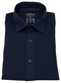 Marvelis Hemd - Modern Fit - Easy To Wear Jersey - dunkelblau - ohne OVP