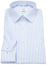 Marvelis Hemd - Modern Fit - Streifen - hellblau / weiß