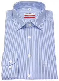 Marvelis Shirt - Modern Fit - Striped - Blue / White