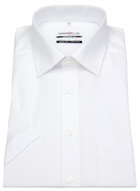 Marvelis Short Sleeve Shirt - Comfort Fit - White - w/o OP