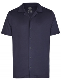Marvelis Kurzarmhemd - Modern Fit - Easy To Wear Jersey - dunkelblau