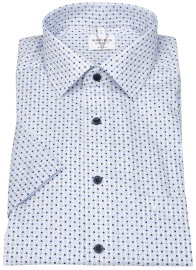 Marvelis Kurzarmhemd - Modern Fit - Print - Kontrastknöpfe - mehrfarbig