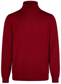 Marvelis Pullover - Merinowolle - Rollkragen - rot