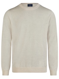 Marvelis Pullover - Merinowolle - Rundhals Ausschnitt - ecru
