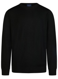 Marvelis Pullover - Merinowolle - Rundhals Ausschnitt - schwarz