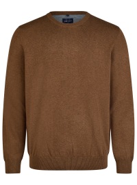 Marvelis Pullover - Rundhals-Ausschnitt - braun