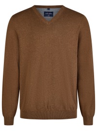 Marvelis Pullover - V-Ausschnitt - braun