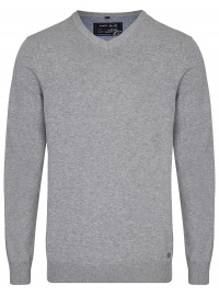 Marvelis Pullover - V-Ausschnitt - grau