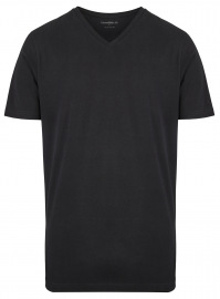 Marvelis T-Shirt Doppelpack - Modern Fit - V-Ausschnitt - schwarz