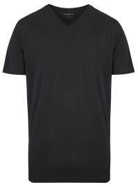 Marvelis T-Shirt Doppelpack - Modern Fit - V-Ausschnitt - schwarz - ohne OVP