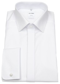 OLYMP Galahemd - Luxor Comfort Fit - Umschlagmanschette - weiß - ohne OVP