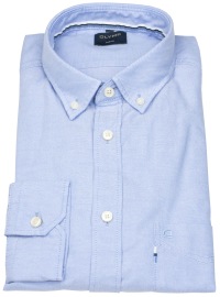 OLYMP Hemd - Casual - Regular Fit - Button Down Kragen - hellblau