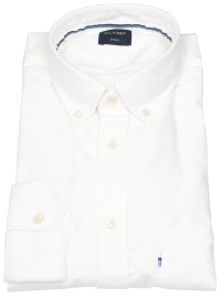 OLYMP Hemd - Casual - Regular Fit - Button Down Kragen - weiß