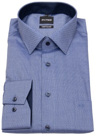 OLYMP Hemd - Comfort Fit BIG - Struktur - blau