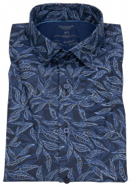 OLYMP Hemd - Level 5  - 24 / Seven Shirt - Print - dunkelblau / blau - ohne OVP