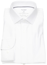 OLYMP Hemd - Level 5 Body Fit - 24/7 Climate Control Shirt - weiß